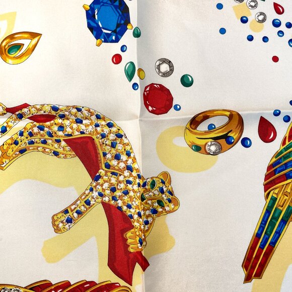 Cartier Silk Scarf – Panther & Jewel Print - Picture 15 of 15